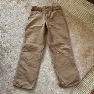 Men's Carhartt Tan Think Canvas Pants, Size 29 x 32